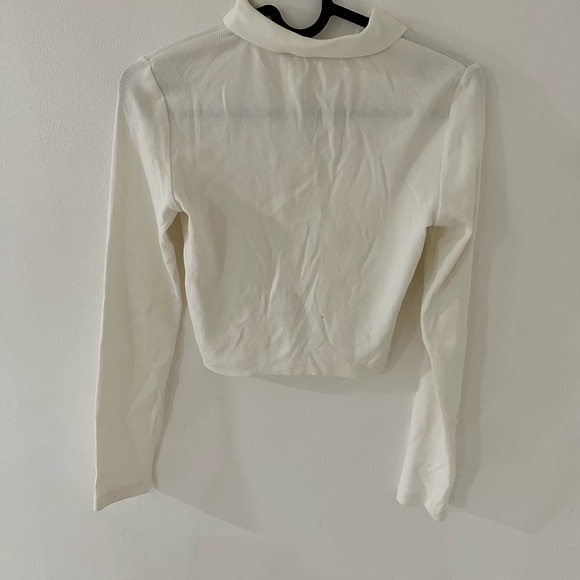 Zara collar polo oyster white - Picture 3 of 5
